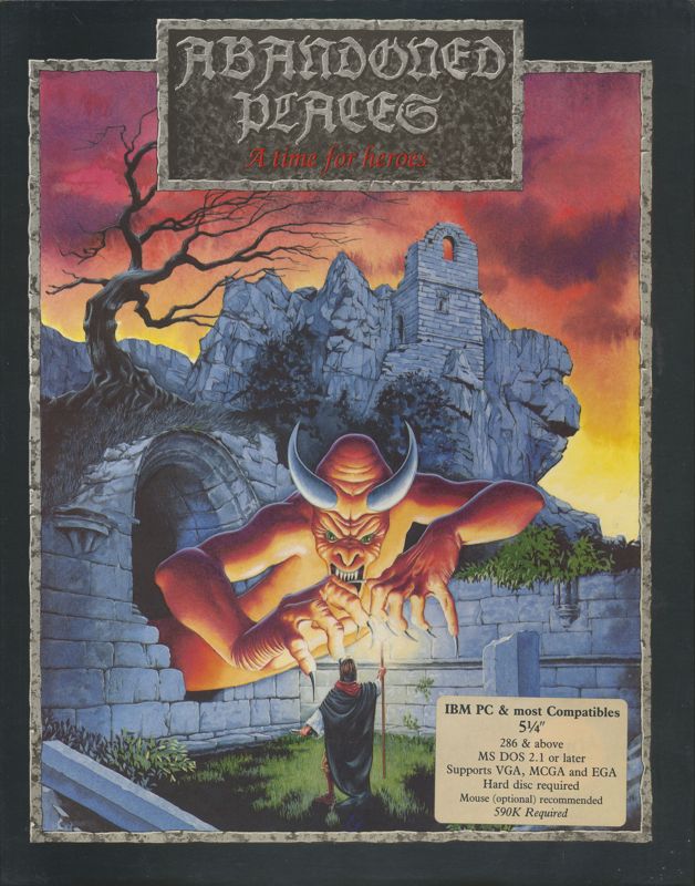Abandoned Places box art for Amiga